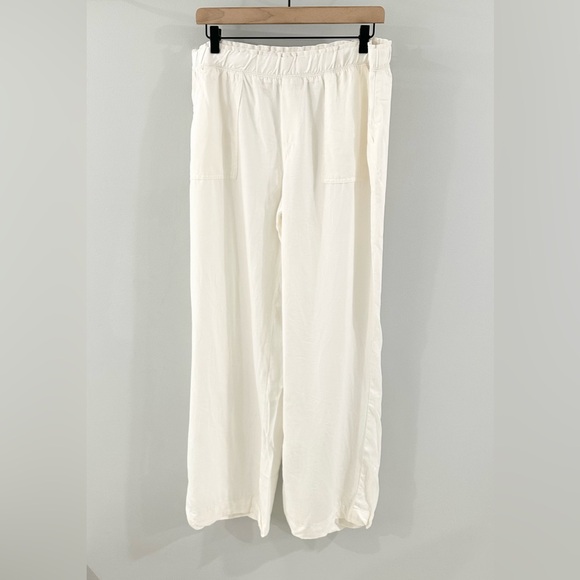 Karen Kane Wide Leg Pull On Pants White Off White Size Large - Picture 2 of 6
